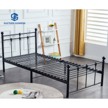 Factory Wholesale Knock-Down Small Volume Iron Furniture Single Double Bed